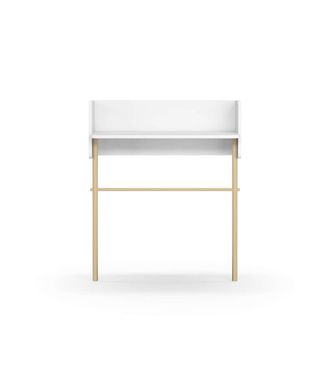 HERDASA Herdasa - Recibidor Modelo 789 Acabado Blanco/natural, 97 Cm (alto) X 80 Cm (ancho) X 30 Cm (prof.)