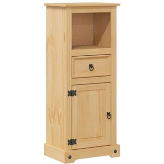 vidaXL Armario De Ba&ntilde;o Corona Madera Maciza De Pino 45x33x110 Cm Vidaxl