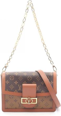 Louis Vuitton Borsa a tracolla Reverse Dauphine con monogramma 2020 - Marrone