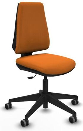 Piqueras y Crespo Piqueras Y Crespo - Elche Cp Similpiel Naranja Base Piramidal Ruedas Engomadas 65mm