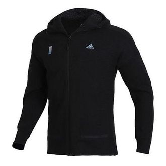 adidas Sports Shoulder Drop Hooded Jacket Black FM9339
