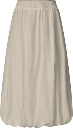 Rich & Royal Balloon Katoenen Rok - Dames - Midirokken - Bruin - L - Katoen - Rokken