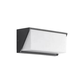 Lindby Lindby - L&aacute;mpara De Pared Led Exterior malim En Negro Aluminio