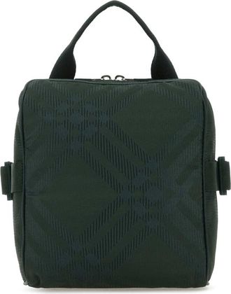Burberry Bottle Green Fabric Crossbody Bag
