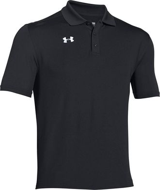 Under Armour Mens Team Armour Golf Polo In Black