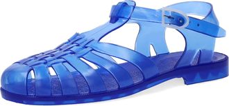 Andres Machado Mens Jelly Sandals - Made of Resistant PVC - Buckle Closure - For Beach and River - Summer Sandals for Men - Dark Blue Color - 13 UK Shoes Size Unisex
