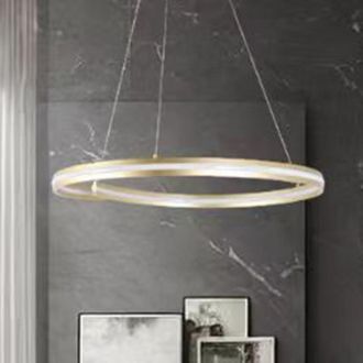 Trade Shop Trade Shop - Telea Led Modern To Semicerchio 100w To Sospension Luce 4000k 70cm Oro 33450