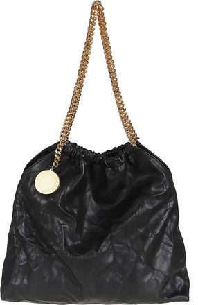 Stella McCartney Tassen, Dames, Zwart, ONE Size, Polyester, Falabella Medium Drawstring Bag