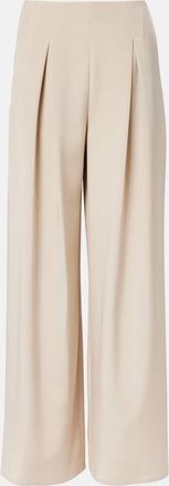 Max Mara Pantaloni a gamba larga Palude in misto seta