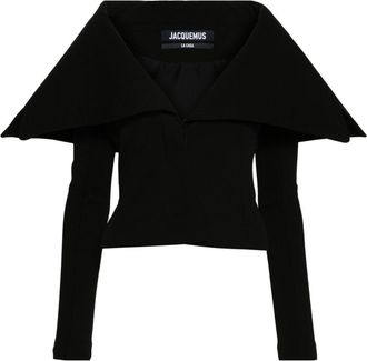 Jacquemus La Veste Giacca jacket - women - Viscose/Spandex/Elastane/Polyamide - 34 - Black
