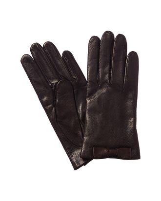 Portolano Bow Leather Gloves