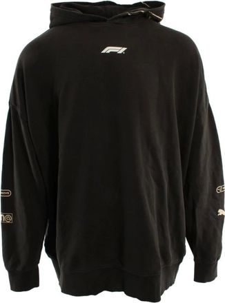 Puma Hoodies, male, Black, Size: M F1 Graphic Pullover Hoodie