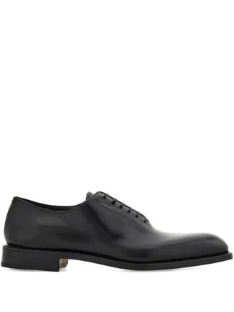 Ferragamo Tramezza oxford shoes - men - CALFSKIN/CALFSKIN/Goat Skin/Calf Leather - 10.5EEE - Black