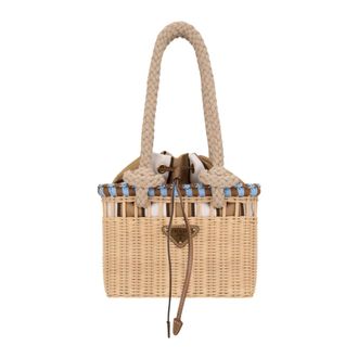 Prada Bucket Bags, female, Beige, Size: ONE SIZE Handbags