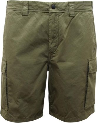 Woolrich Gabardine Cargo Shorts - Heren - Korte Broeken - Groen - W31 - Katoen - Korte Broeken