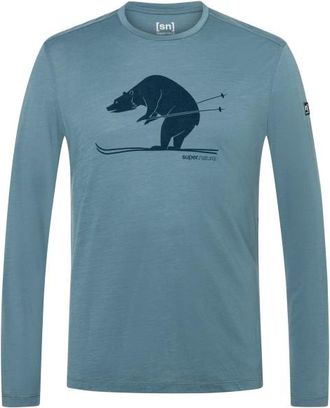 super.natural Ski Karl L/S Longsleeve f&uuml;r Herren | t&uuml;rkis