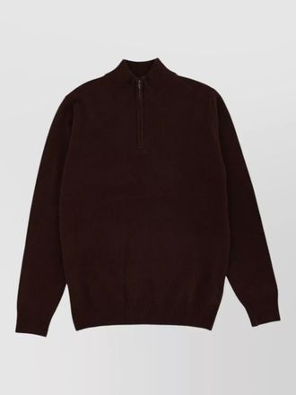 MC2 Saint Barth wool sweater high collar ribbed cuffs hem