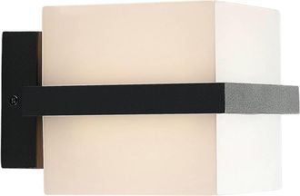Lindby Lindby - L&aacute;mpara De Pared Led Exterior auron En Negro Pl&aacute;stico