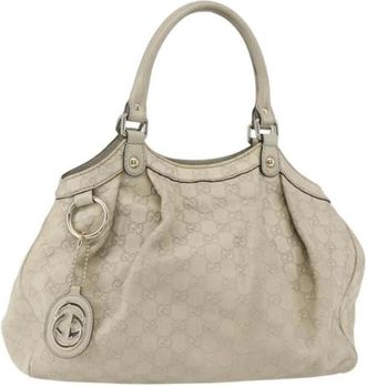 Gucci Pre-owned Handbags, female, White, Size: ONE SIZE Pre-owned Vintage Handbag