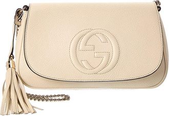Gucci White Leather Soho Crossbody (Authentic Pre-Loved)