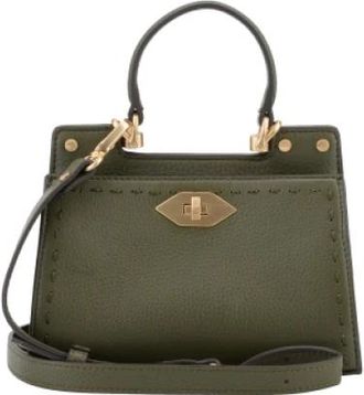 Pourchet Trianon Micro - Dames - Handtassen - Groen - ONE Size - Leer - Tassen