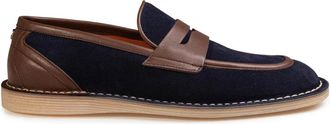 Dolce & Gabbana Pantofola in Crosta di Vitello - Heren - Loafers - Blauw - 42 EU - Leer - Schoenen