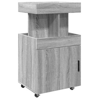 vidaXL Vidaxl Carrello Bar Grigio Sonoma 50x41x89 Cm In Legno