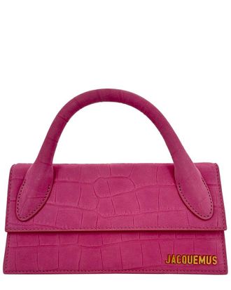 Jacquemus Abstract Leather Le Chiquito Long Top-Handle Bag (Authentic Pre- Loved)