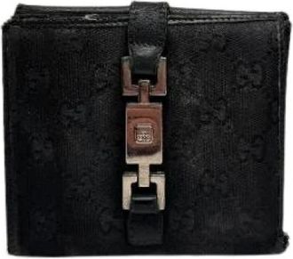 Gucci Pre-owned Leren Portemonnee - Dames - Vintage Accessoires - Zwart - ONE Size - Leer - Vintage