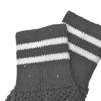Brunello Cucinelli Womens Dark Grey Knit Socks Clothing