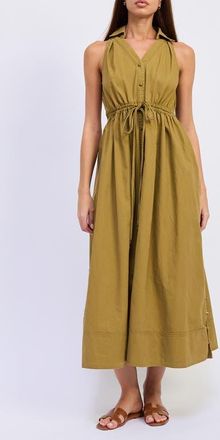 En Saison Elin Midi Dress in Olive at Nordstrom, Size X-Large