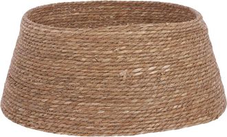 MiCa Decorations Cesta del &aacute;rbol de navidad en hierba marina marr&oacute;n D58