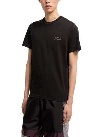 Moncler Logo-Printed Cotton Jersey T-Shirt - Black