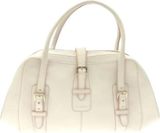 Loewe Pre-owned Handbags, female, Beige, Size: ONE SIZE Pre-owned Senda Leather Bag