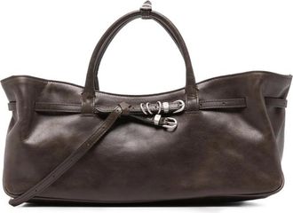 Margesherwood Grandma Buckled Leather Tote Bag