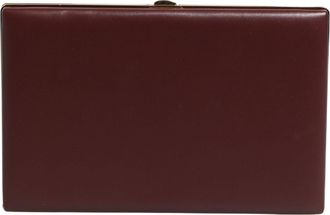 Dolce & Gabbana Brown Calfskin Leather Clutch Evening Women Purse Womens Bag
