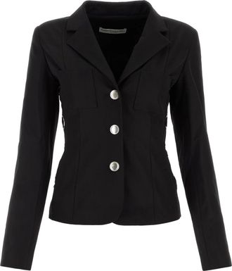 Alessandra Rich Jassen en Vesten - Dames - Blazers - Zwart - S - Jassen