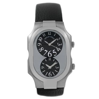 Philip Stein Pre-owned Philip Stein Teslar Dual Time Zone Black Dial Unisex Watch 2TF062