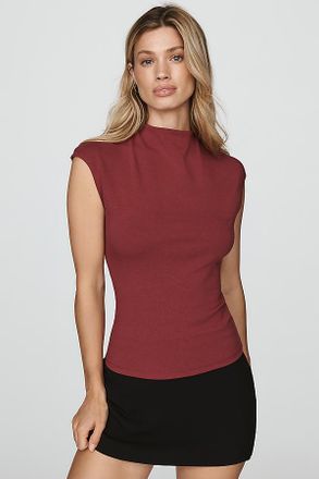 Pilcro Mock-Neck Top