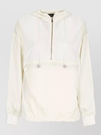 Fabiana Filippi hooded knit sweatshirt long sleeves zip pocket