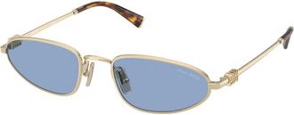 Miu Miu Zonnebril Blauw/Goud