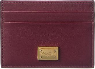 Dolce & Gabbana Plonge Leather Card Holder