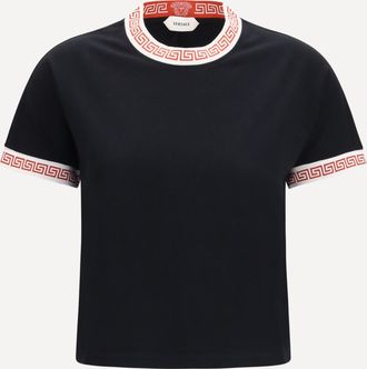 Versace T-shirt with greca details Female 42