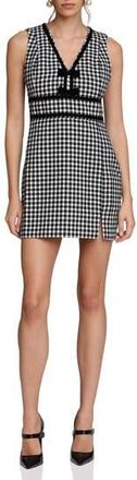 Avec Les Filles Bow Tweed Dress in White-Black at Nordstrom Rack, Size 14
