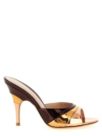Gianvito Rossi Multicolor Calfskin Stiletto Heel Womens Sandals
