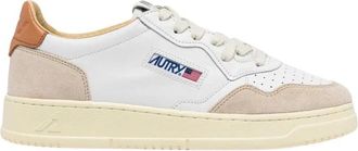 Autry Sneakers, female, White, 4 UK, White and beige suede Trainers