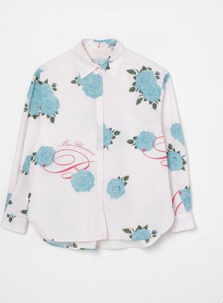Blumarine Camicia Miss Blumarine in cotone con stampa floreale