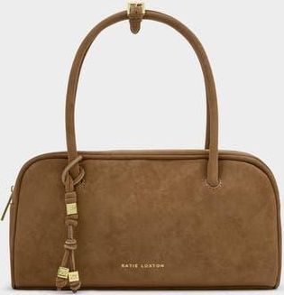 Katie Loxton Hadley Bowling Bag in Caramel Suedette at Nordstrom