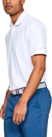 Under Armour Mens Solid Performance 2.0 Golf Polo Shirt - White - XL
