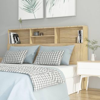 vidaXL Mueble Cabecero Color Roble Sonoma 160x19x103,5 Cm Vidaxl
